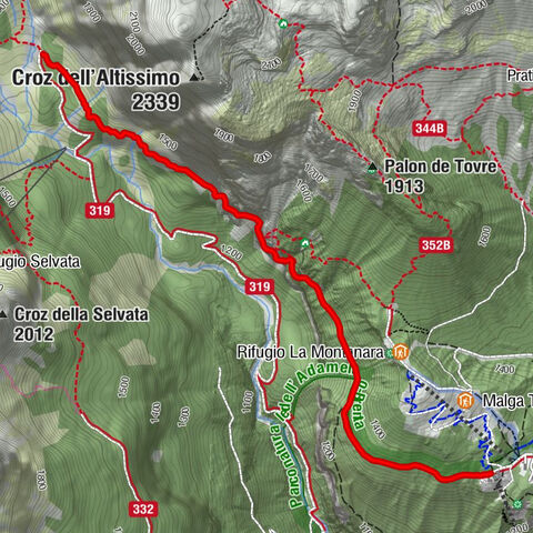Molveno - Rifugio Pradel - Rifugio Croz dell'Altissimo
