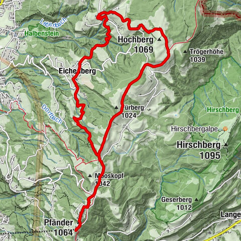 Bregenz - Pfänder - Fürberg - Hochberg