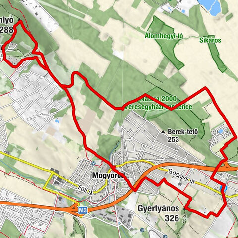 Mogyoród - Somlyó-hegy - Gyertyános - Fóti-Somlyó