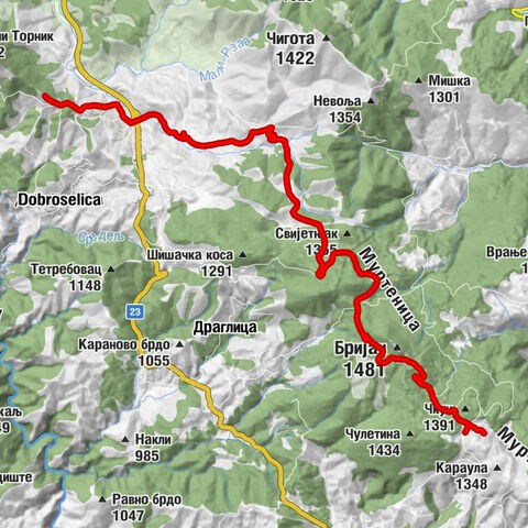 Доброселица - Водице - Стајковача - Драглица