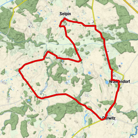 Woltow - Selpin - Wesselstorf - Dorfkirche Walkendorf