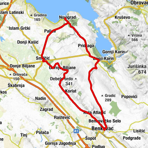 Novigrad - Paljuv - Glavica - Benkovac
