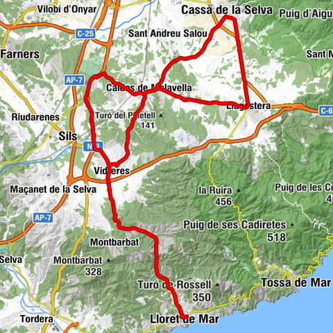 Lloret de Mar - Sant Grau - Pizzería El Dueto - Cassà de la Selva