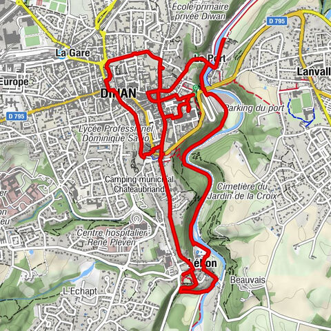 Le Port - Abbatiale Saint-Magloire de Léhon - Chapelle Sainte-Catherine - Basilique Saint-Sauveur