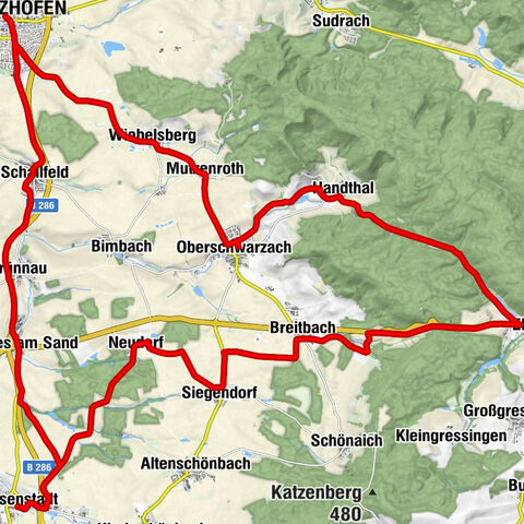 Prichsenstadt - St.Thekla u. St.Lioba - Gerolzhofen - Spitalkirche St. Vitus