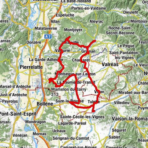 Chapelle Saint-Vincent - Église Saint-Martin - Église Saint-Restitut - Chamaret