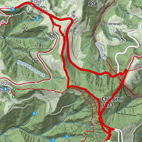 Bauma - Gfell - Hörnli - Chlihörnli