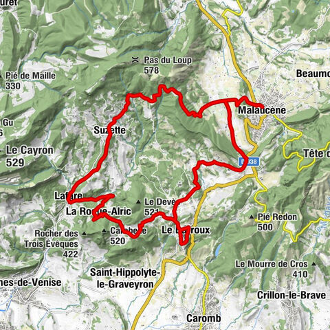 Malaucène - Domaine Mathiflo - Suzette - Église Saint-Sixte