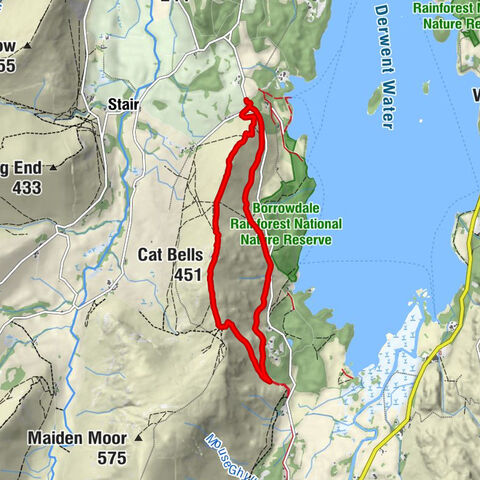 Above Derwent - Cat Bells - Hause Gate - Borrowdale
