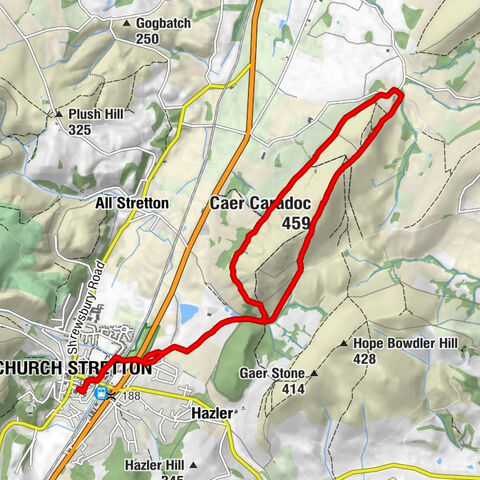 Church Stretton - Caer Caradoc - Little Caradoc - Comley