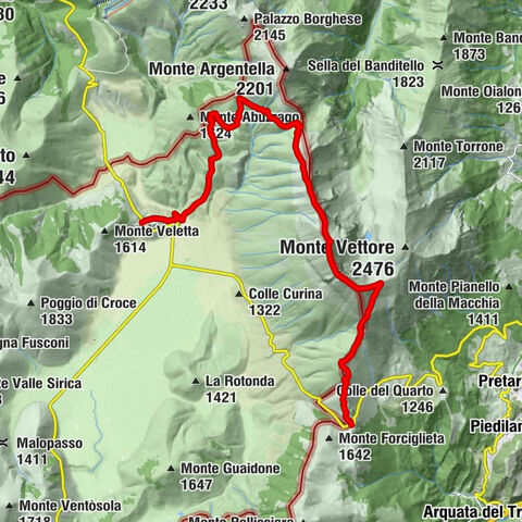 Castelluccio - Cima del Redentore - Cima del Lago - Forca di Presta