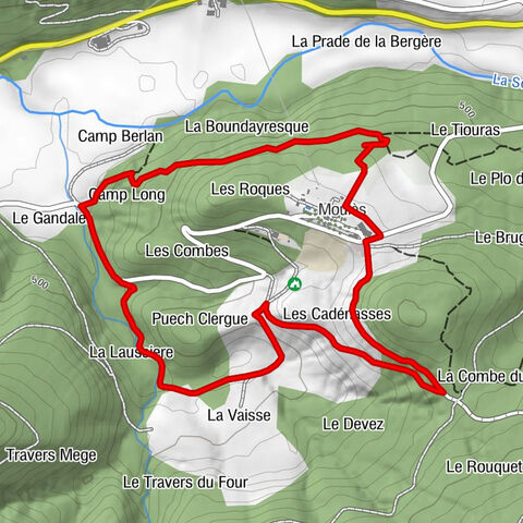 Moulès - La Boundayresque - La Laussiere - Fondamente