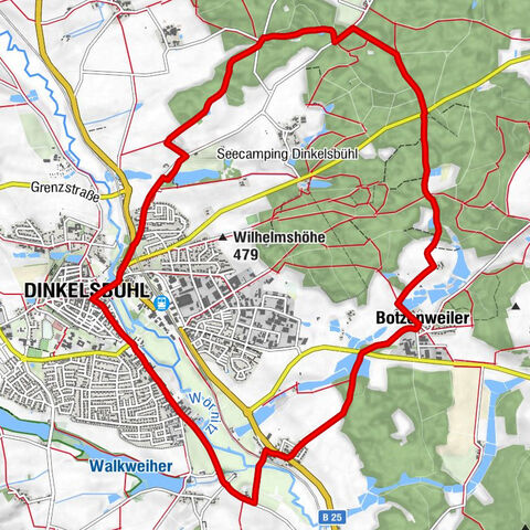 Dinkelsbühl - Hopfengarten - St. Leonhard - St. Paul