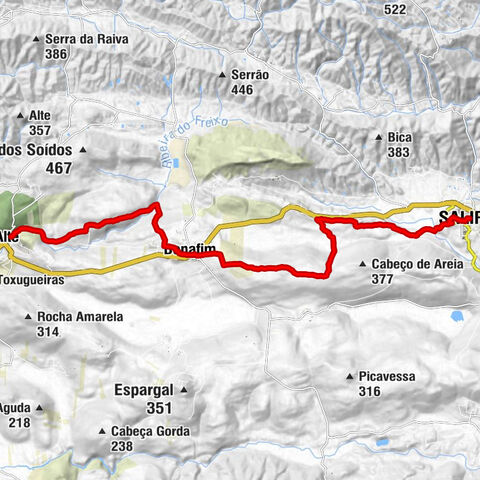 Igreja Matriz de Salir - Ermida do Pé da Cruz - Santa Glória - Alte