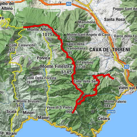 Vietri sul Mare - Monte Finestra - Il Telefono - Tramonti