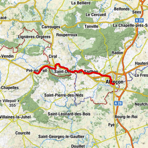 Alençon - Basilique Notre-Dame - Damigny - Pré-en-Pail