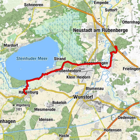 Neustadt am Rübenberge - Bordenau - Landgasthaus Meyer - Hagenburg