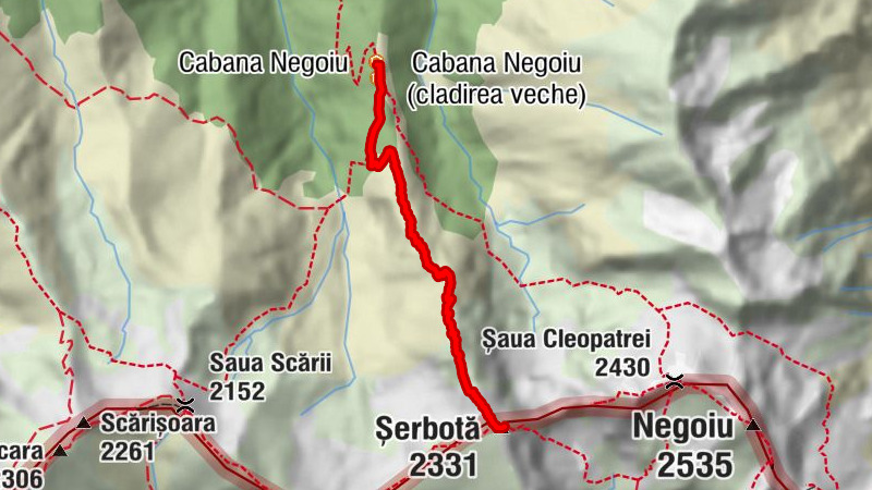 Cabana Negoiu - Cabana Negoiu (cladirea veche) - Șerbotă