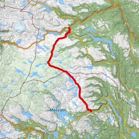 Geilo - Tuva Turisthytte - Heinseter turisthytte - Krosso