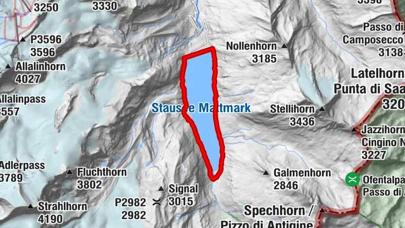 Mattmark bike circular route