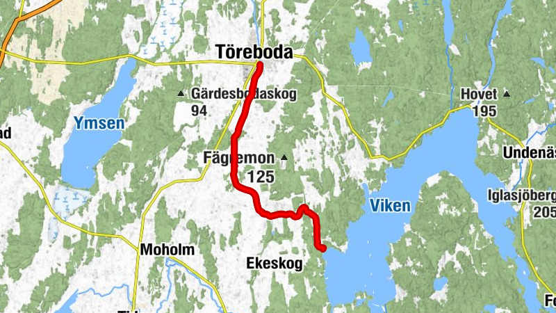 Töreboda - Vassbacken - Lina - Tåtorp