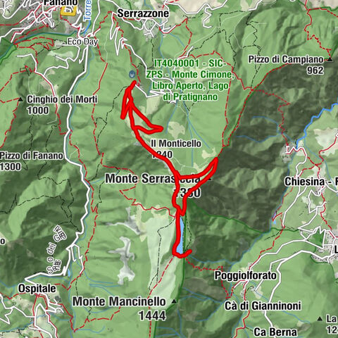 Cà del Vento - Il Monticello - Monte Serrasiccia - Fanano