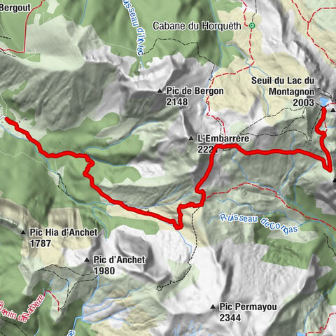 Accous - Cascade de Boulistre - Seuil du Lac du Montagnon - Col Intermédiaire du Montagnon