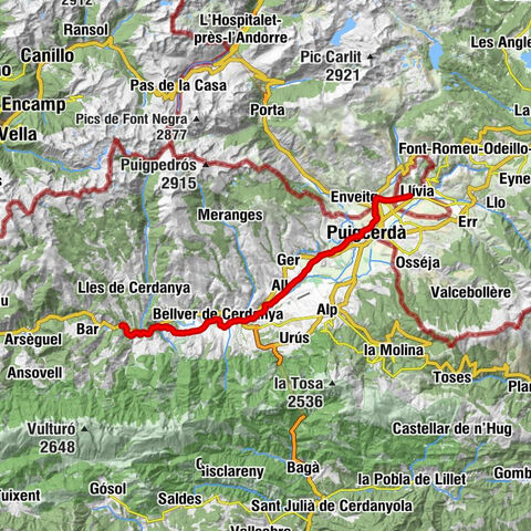 Ur - Santa Maria de Quadres - Santa Eugènia de Nerellà - Montellà i Martinet