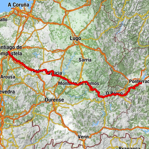 Ponferrada - Pena do Corvo - A Ermida - Santiago de Compostela