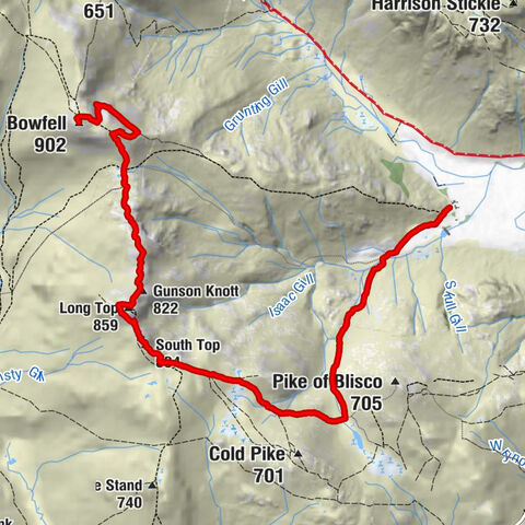 Lakes - South Top - Long Top - Bowfell
