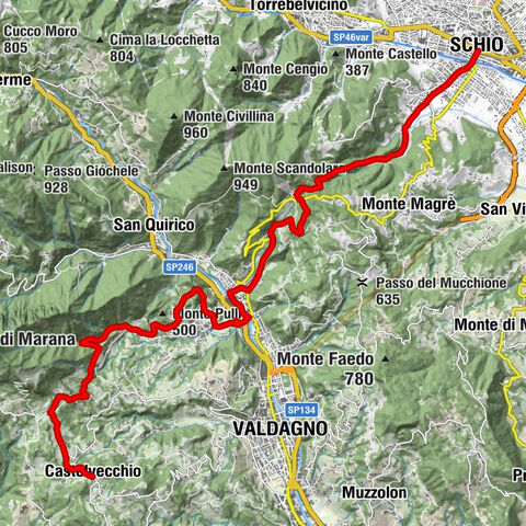 Castelvecchio - Campotamaso - Valdagno - Schio