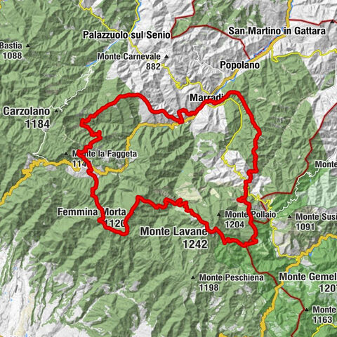 Ponte di Camurano - Femmina Morta - Monte Lavane - Biforco
