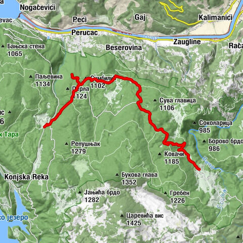 Шљивовица - Ослуша - Сумбилић - Перућац