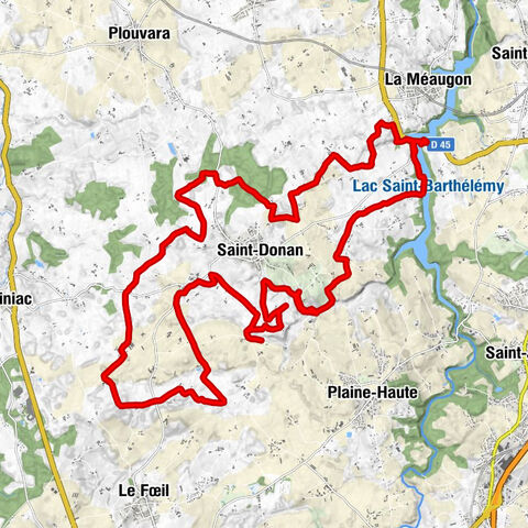 Saint-Donan - Kergrois - Le Grand Branguais - Les Madières
