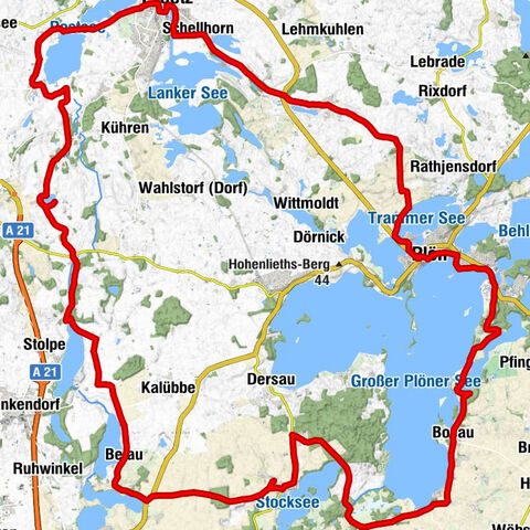 Schöne Runde von Löptin aus