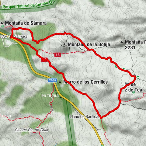 Sendero de Cuevas Negras dal Mirador de Sámara (Parco nazionale del Teide - Tenerife)