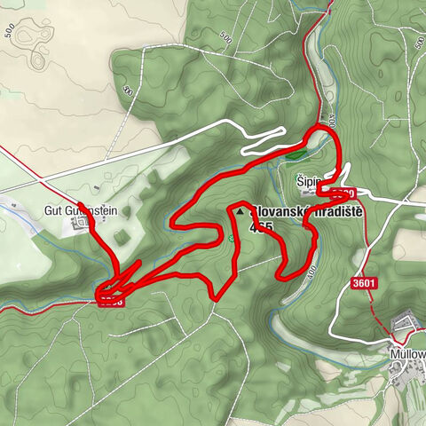 Daňkov - Slovanské hradiště - kaple Panny Marie - Svatá studánka