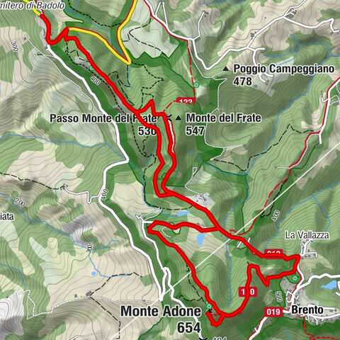 Badolo - Passo Monte del Frate - Monte del Frate - Monte Adone
