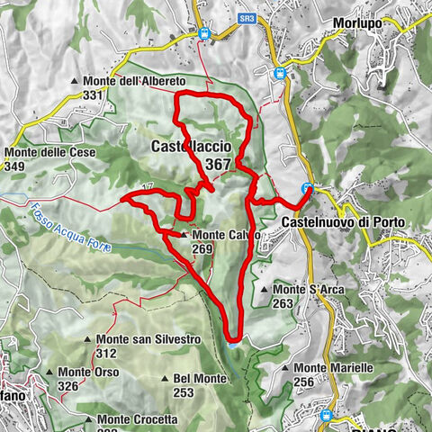 Castelnuovo di Porto - Passo di Staiano - Monte Calvio - Castellaccio