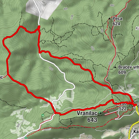 Planinarski dom Kalnik - 1. zub - Sedmi zub - Vranilac