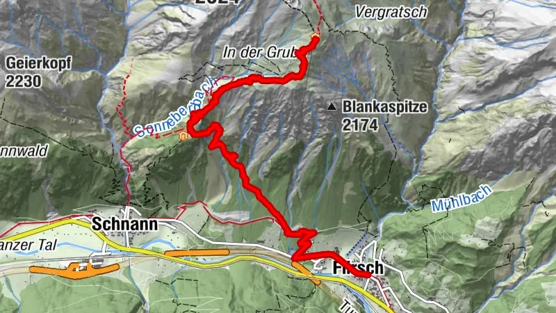Flirsch - Fritzhütte - Ansbacher Hütte