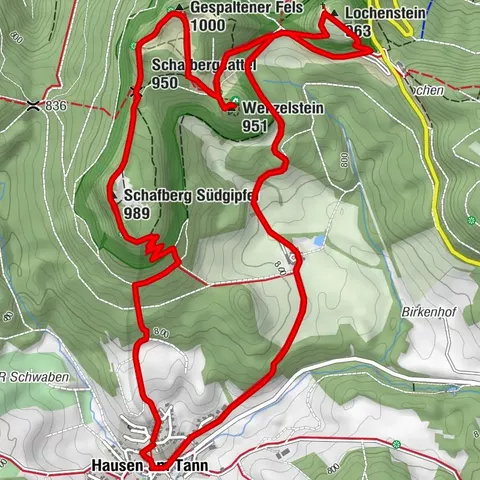 Panoramaschleife in Hausen am Tann
