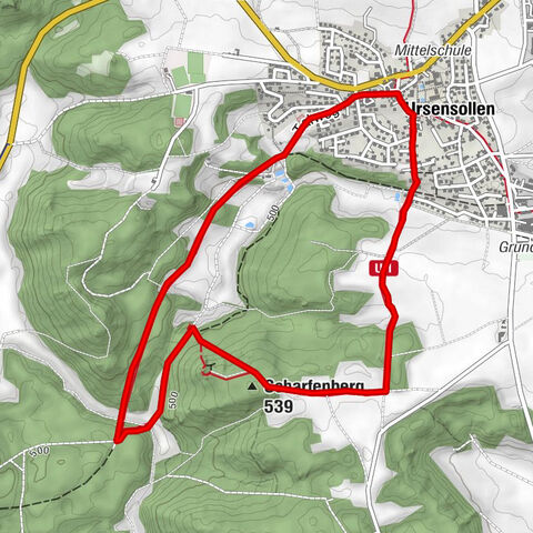 Burgstall-Scharfenberg-Weg (U1)