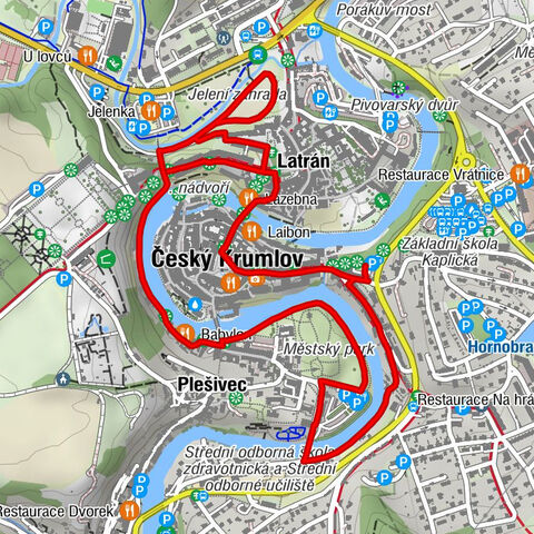 Výklenková kaple svaté Anny - svatý Vít - Židovská synagoga - Český Krumlov