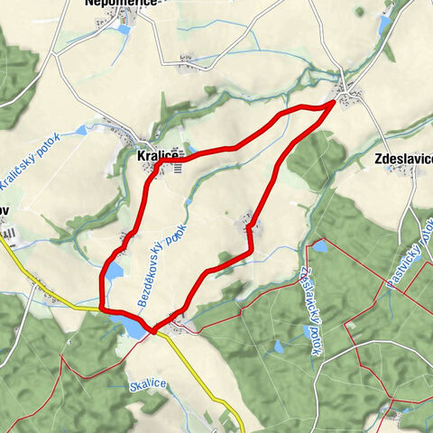 Kralice - Svatý Jan t. Krsovice - Vernýřov