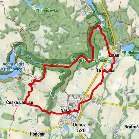 Boiika - Hradiště - svatého Jiljí - České Lhotice