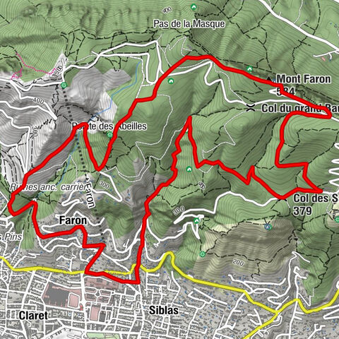 Faron - Mont Faron - Col des Sarris - Toulon