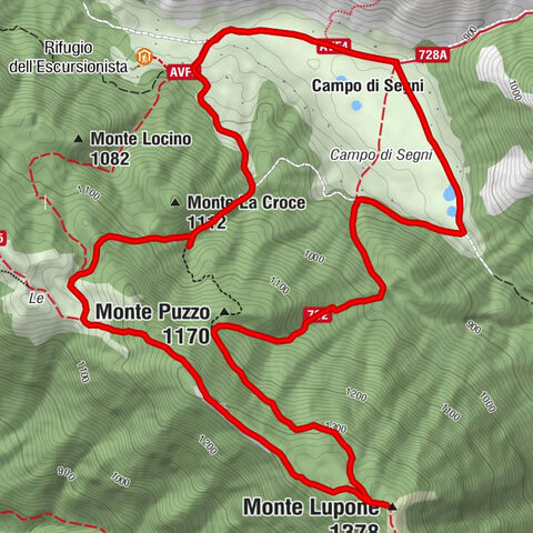 Campo di Segni - Monte Puzzo - Monte Lupone