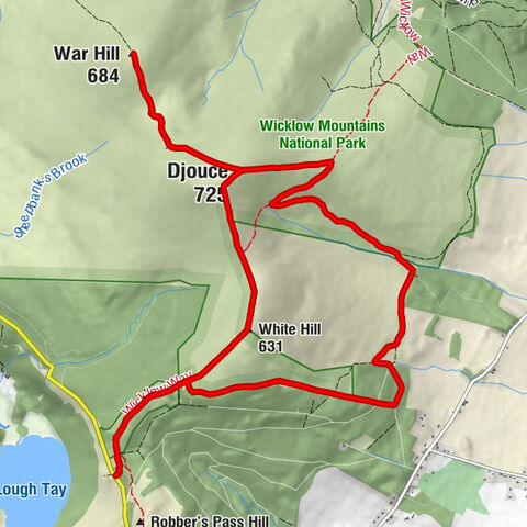Ballinastoe - Djouce - War Hill - Powerscourt Paddock
