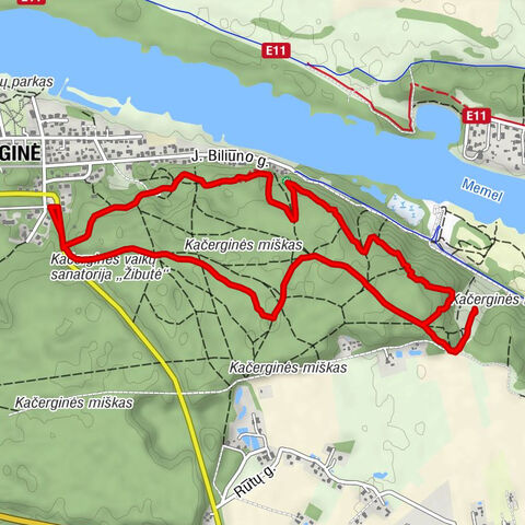 Kačerginė - Vaizdas į Nemuną - Pyplių piliakalnis